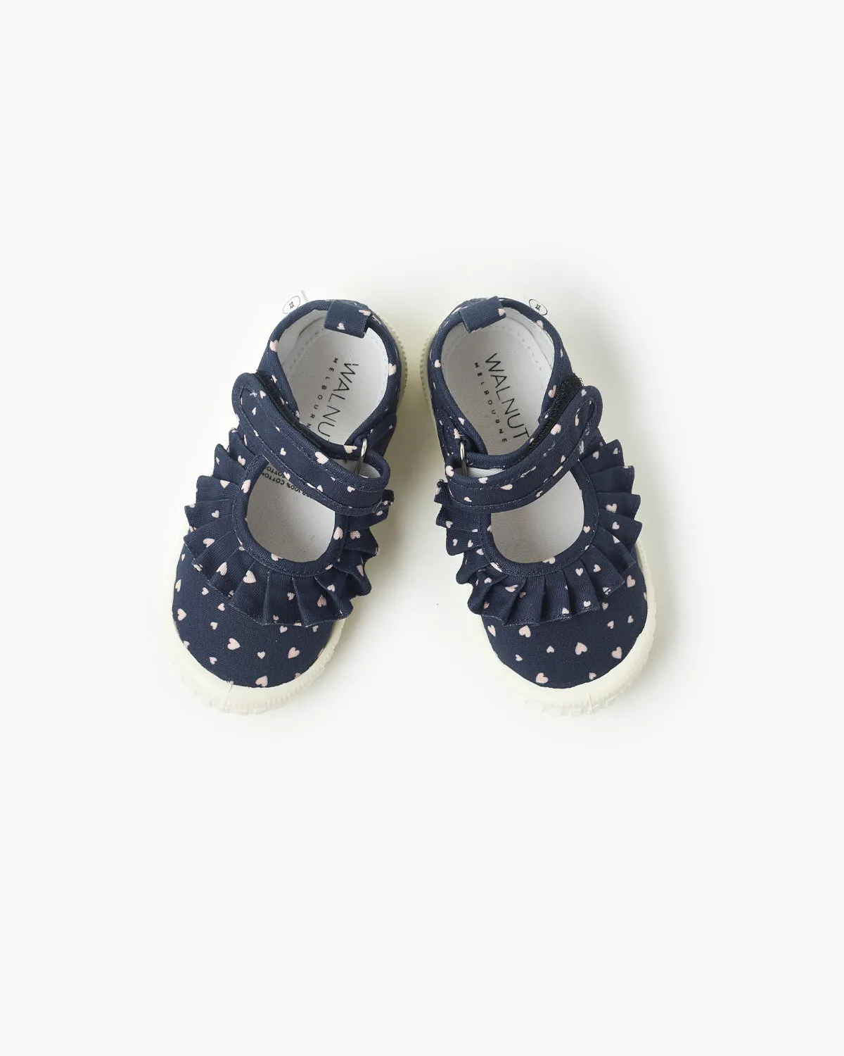 Mary Jane Frill Canvas - Sweetheart Navy