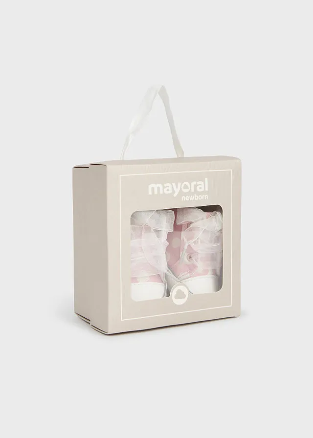 Mayoral Baby Girls Pink Pre-Walker Trainers