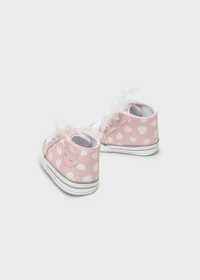 Mayoral Baby Girls Pink Pre-Walker Trainers