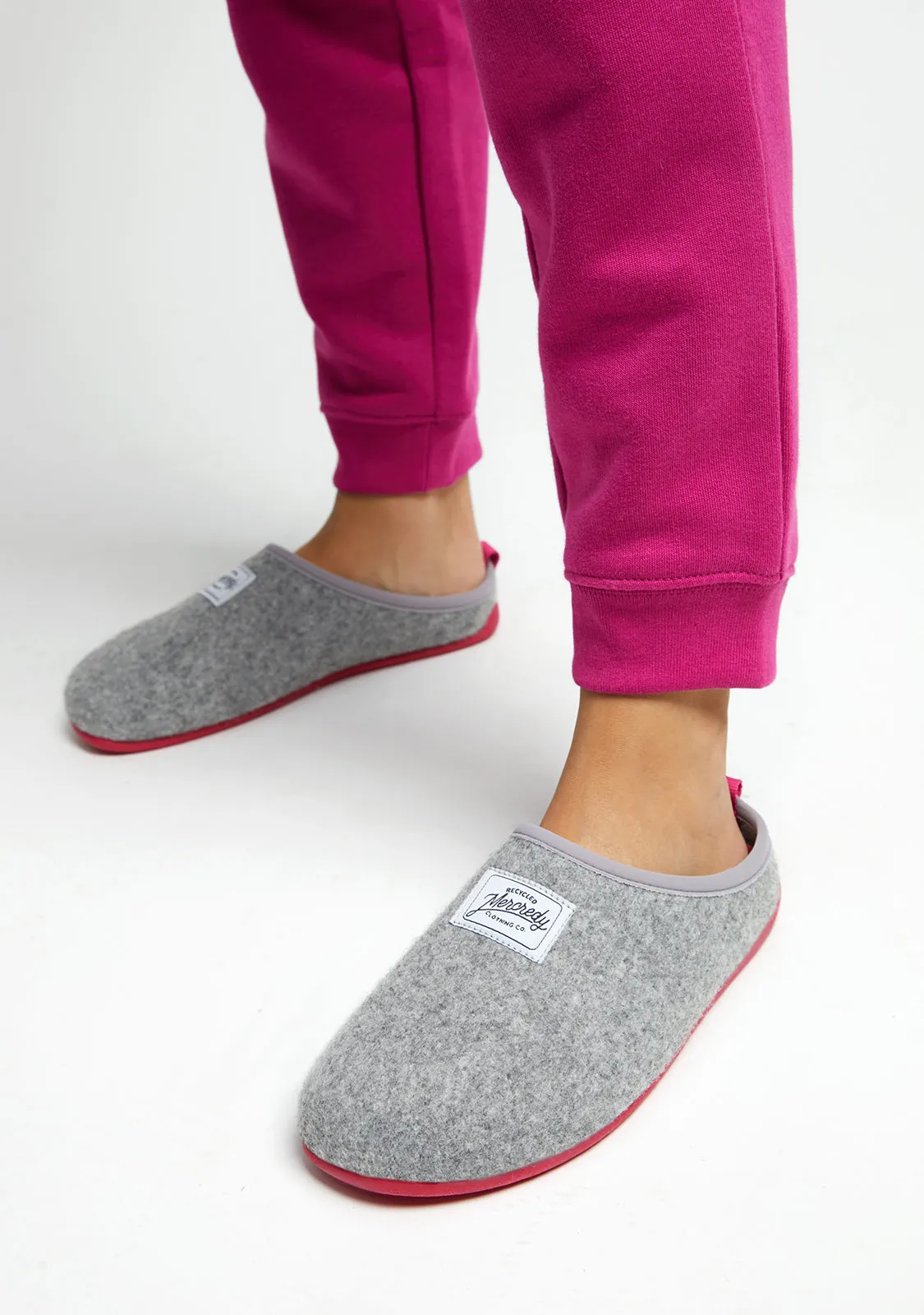 Mercredy Slipper Grey / Fuxia