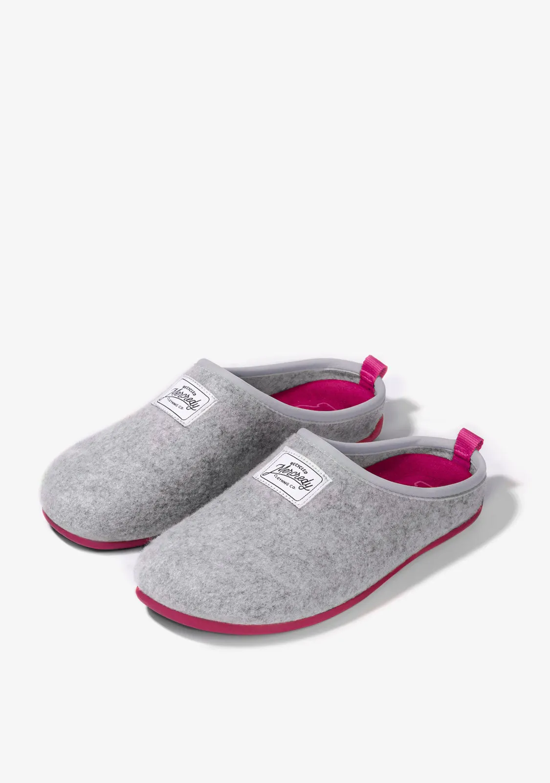 Mercredy Slipper Grey / Fuxia