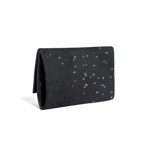 Minimal Wallet and Crossbody Confetti Black by Lee Coren