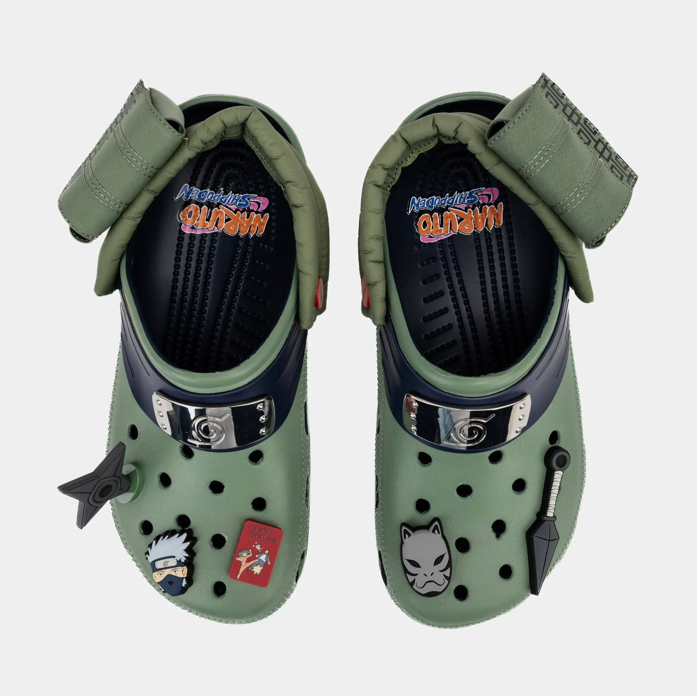 Naruto Classic Clog Mens Sandals (Green/Navy)