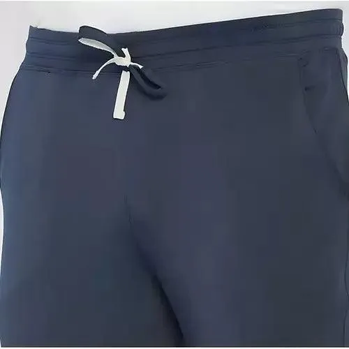 Navy Blue Men's Soft Cotton Joggers - Comfortable & Stylish