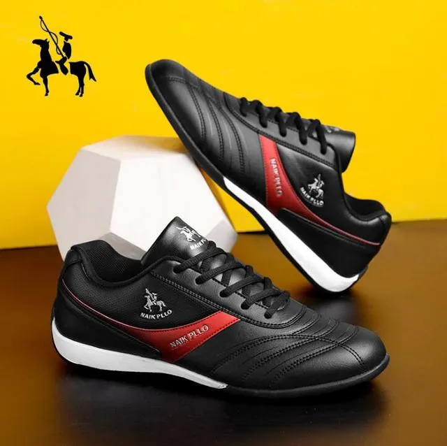 New  Spring Men's Shoes Casual Sports Shoes Breathable Travel Shoes PU Leather Men Sneakers Flat Comfortable White Shoes