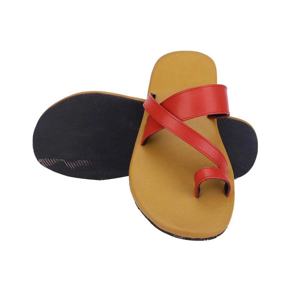 Paaduks Men Mahi Red | Casual Flip-Flop for Men