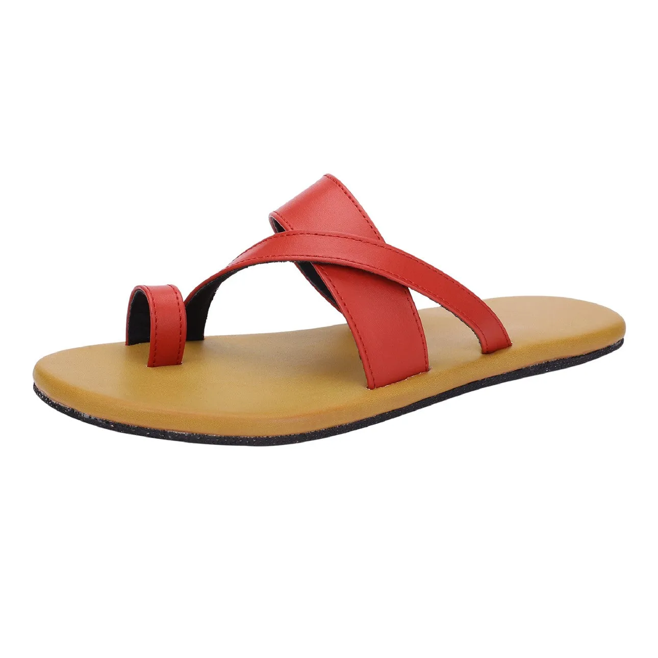 Paaduks Men Mahi Red | Casual Flip-Flop for Men