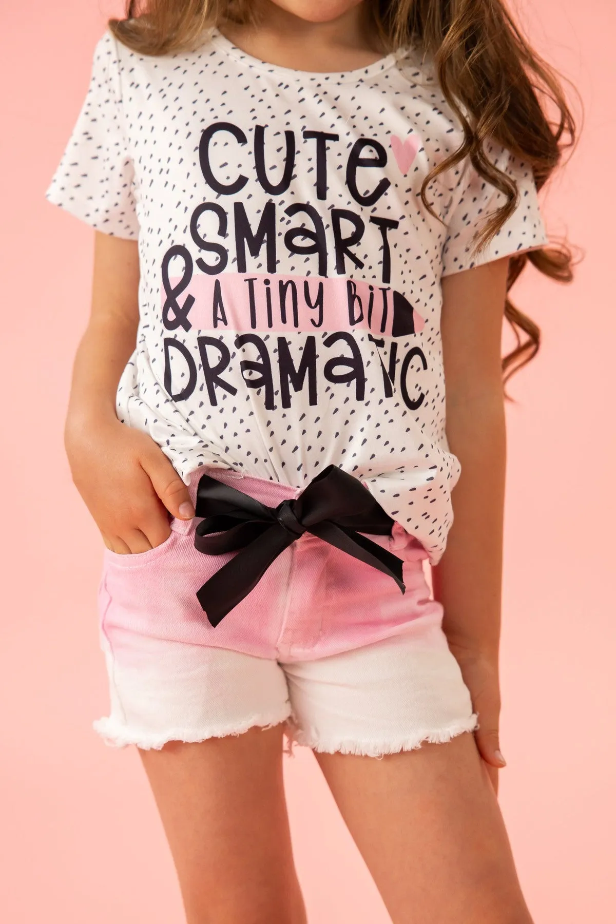 "Cute, Smart & A Tiny Bit Dramatic" Denim Short Set