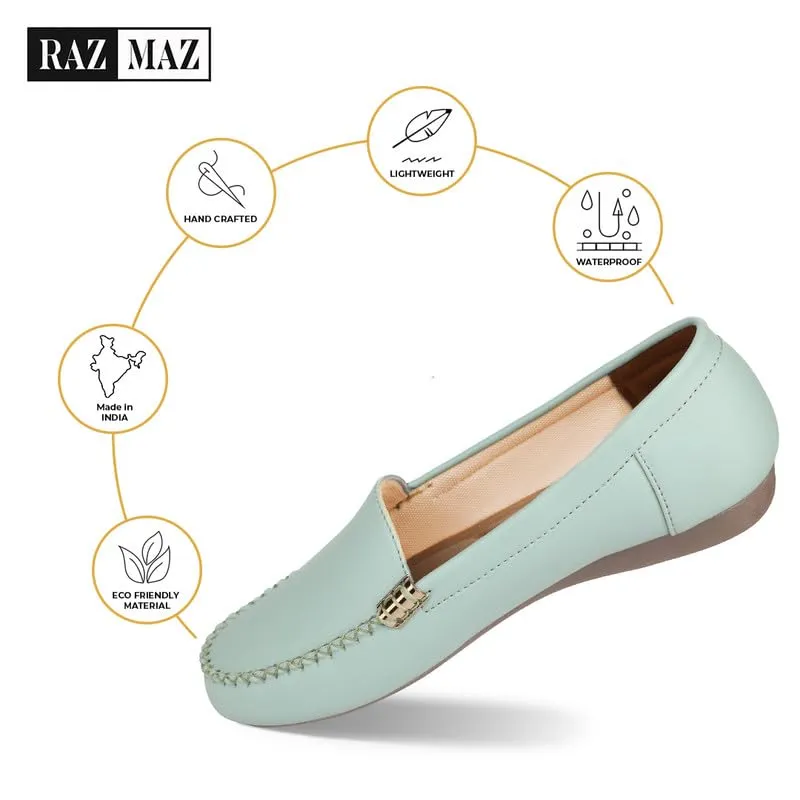 RazMaz Stylish, Soft & Comfortable Belly Shoes for Women | Super Lightweight Women Bellies | Non-Fatigue & Non-Slippery Belly for Women Bellies for Women Stylish Latest | Slip On Shoes