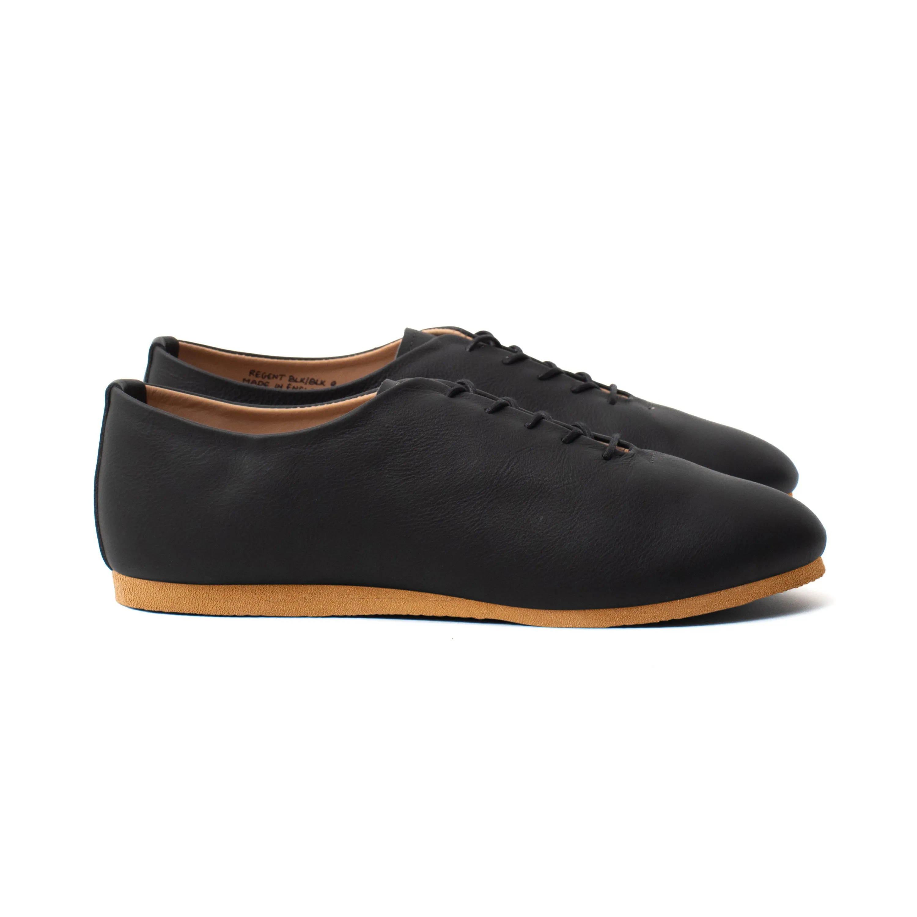 Regent Wholecut Shoe - Black Calf