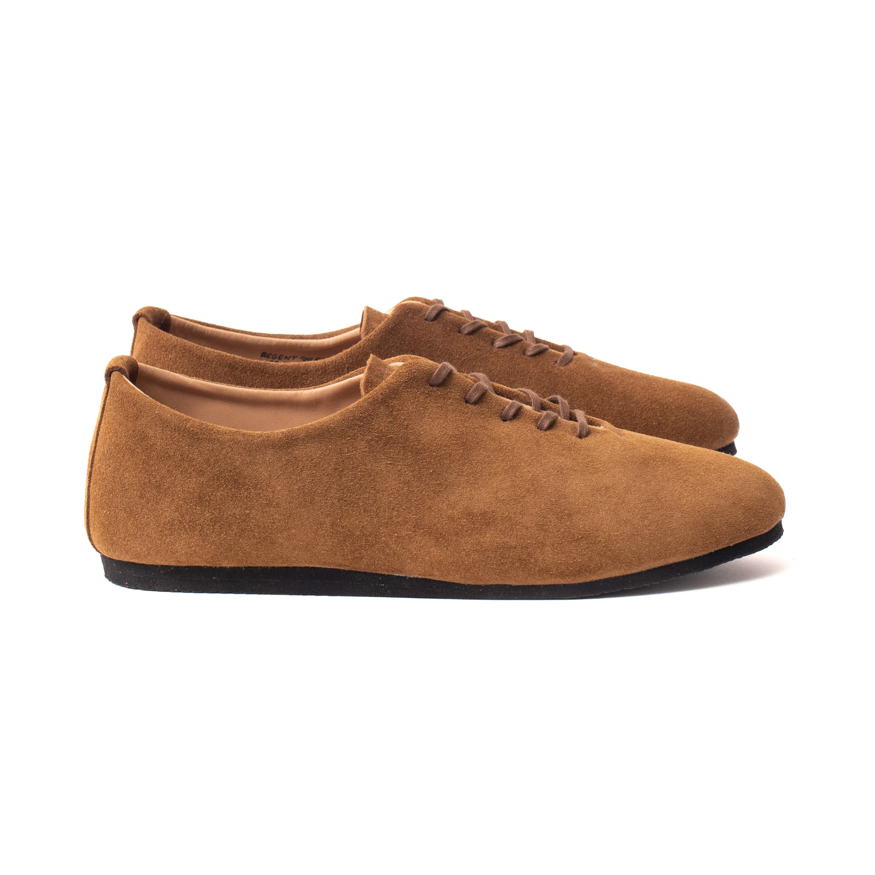 Regent Wholecut Shoe - Snuff Janus Calf Suede