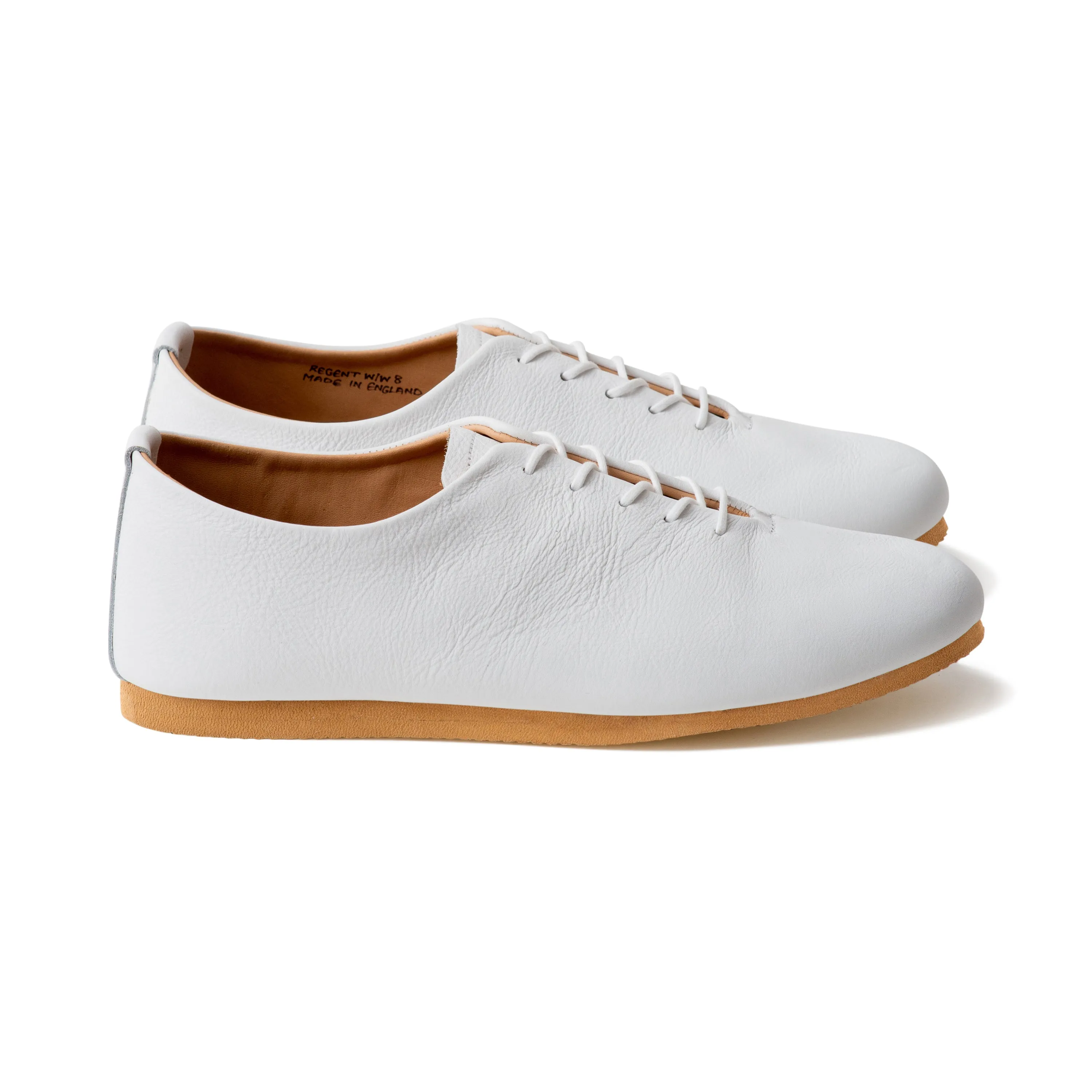 Regent Wholecut Shoe - White Calf