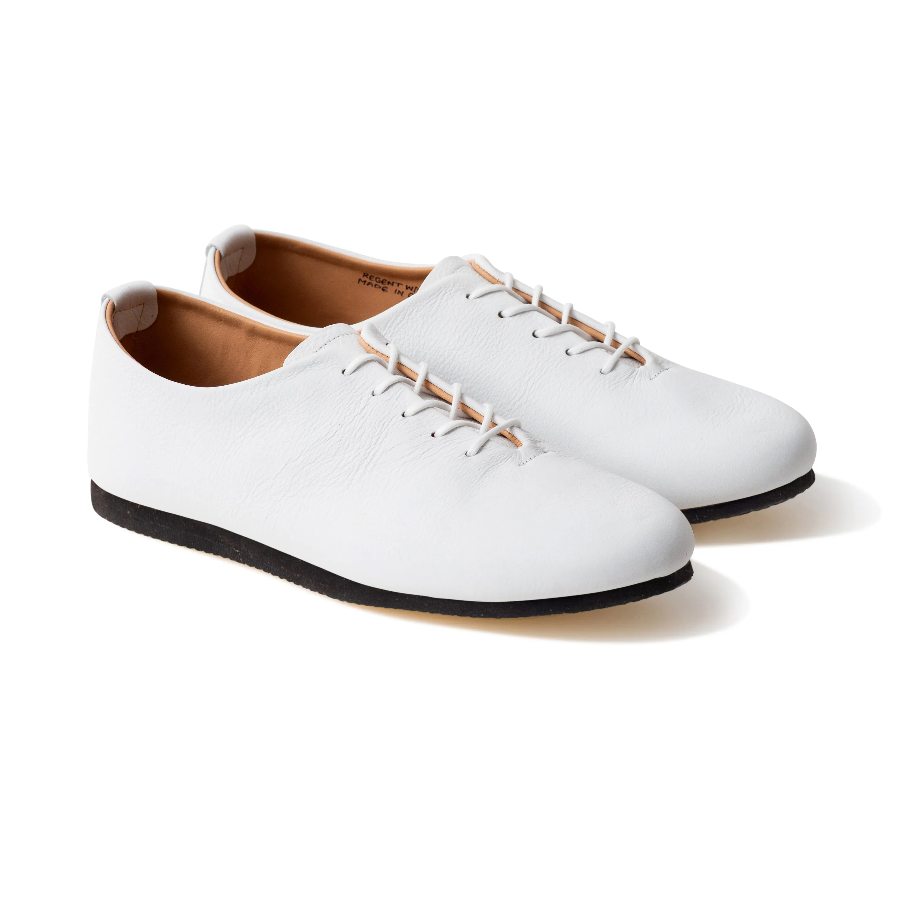 Regent Wholecut Shoe - White Calf