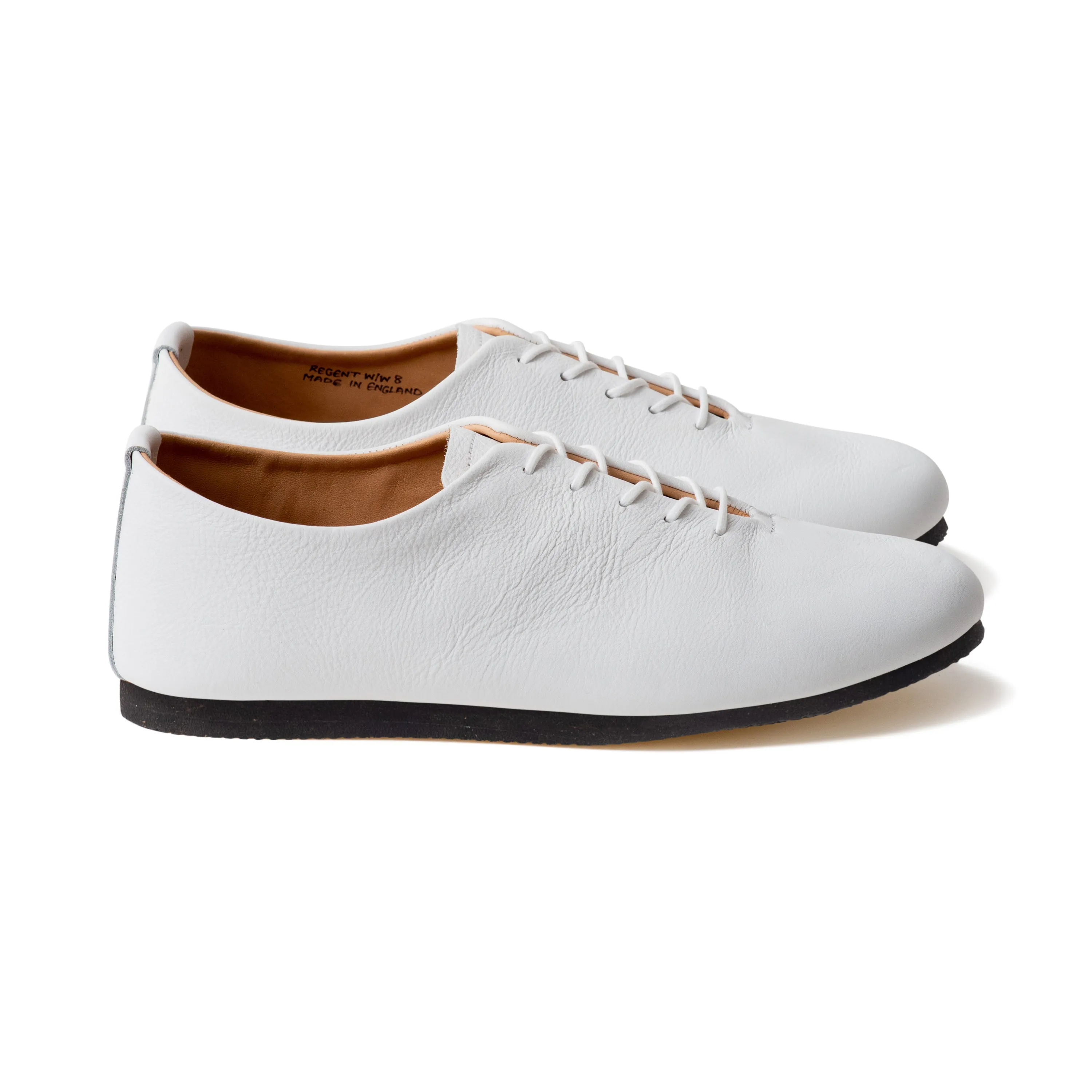 Regent Wholecut Shoe - White Calf