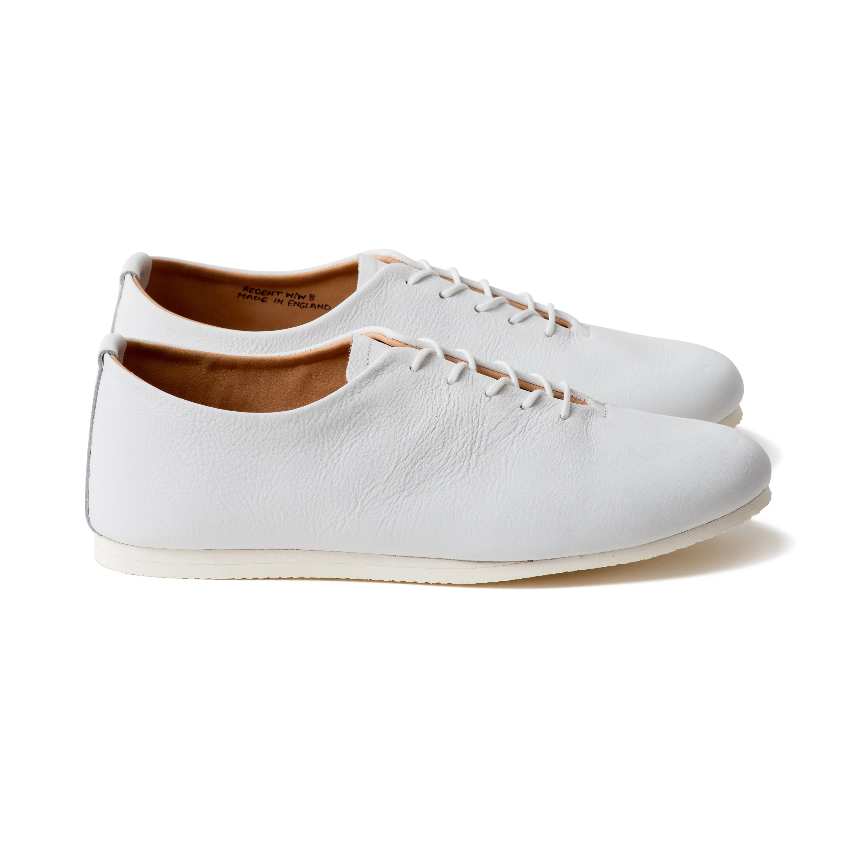 Regent Wholecut Shoe - White Calf