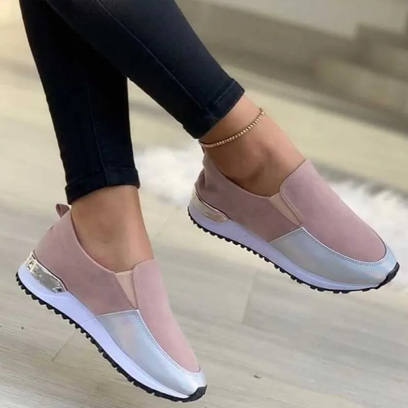 Rimocy Women's Sports Shoes Autumn  Comfortable Breathable Sneakers Woman Stretch Fabric Non-slip Running Shoes Plus Size 43