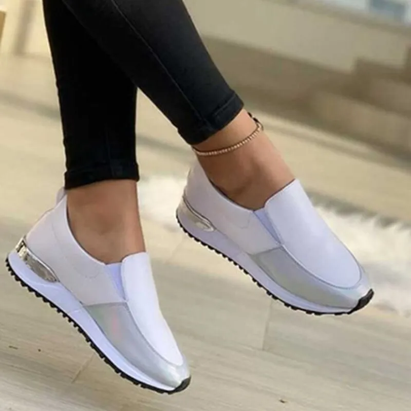 Rimocy Women's Sports Shoes Autumn  Comfortable Breathable Sneakers Woman Stretch Fabric Non-slip Running Shoes Plus Size 43