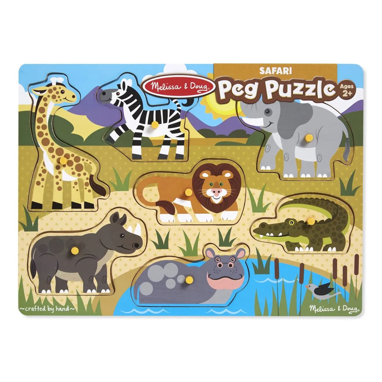 Safari Peg Puzzle - 7 Pieces