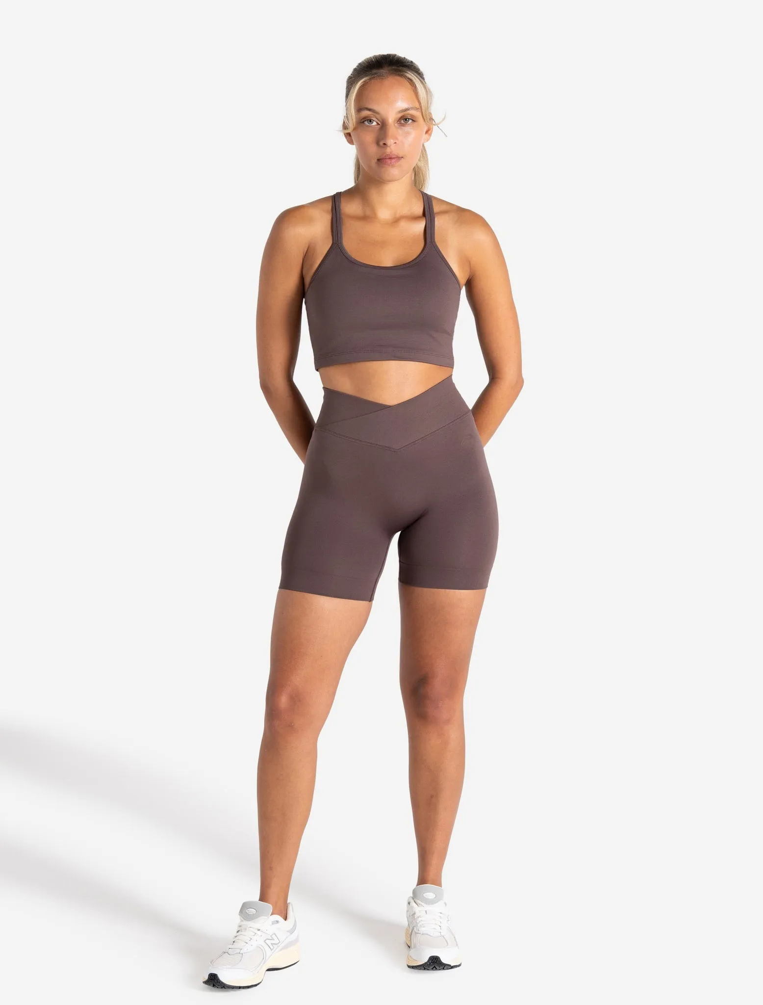 Sculpt Seamless Scrunch Shorts - Mocha