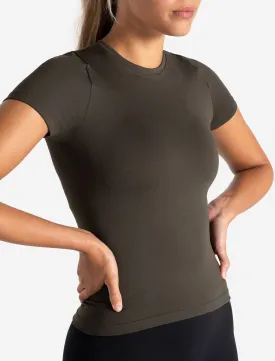 Sculpt Seamless T-Shirt - Olive