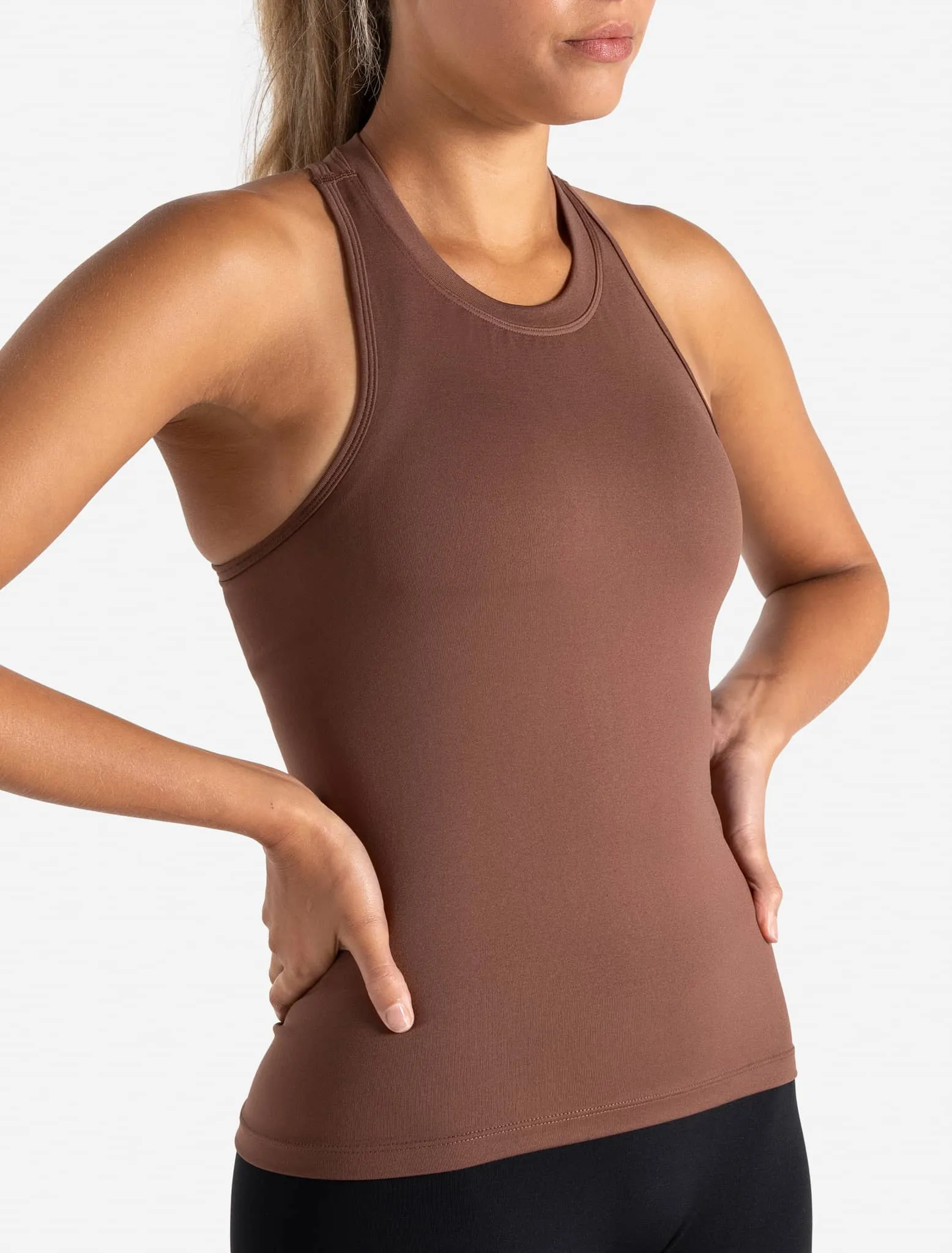 Sculpt Seamless Vest - Cocoa Brown