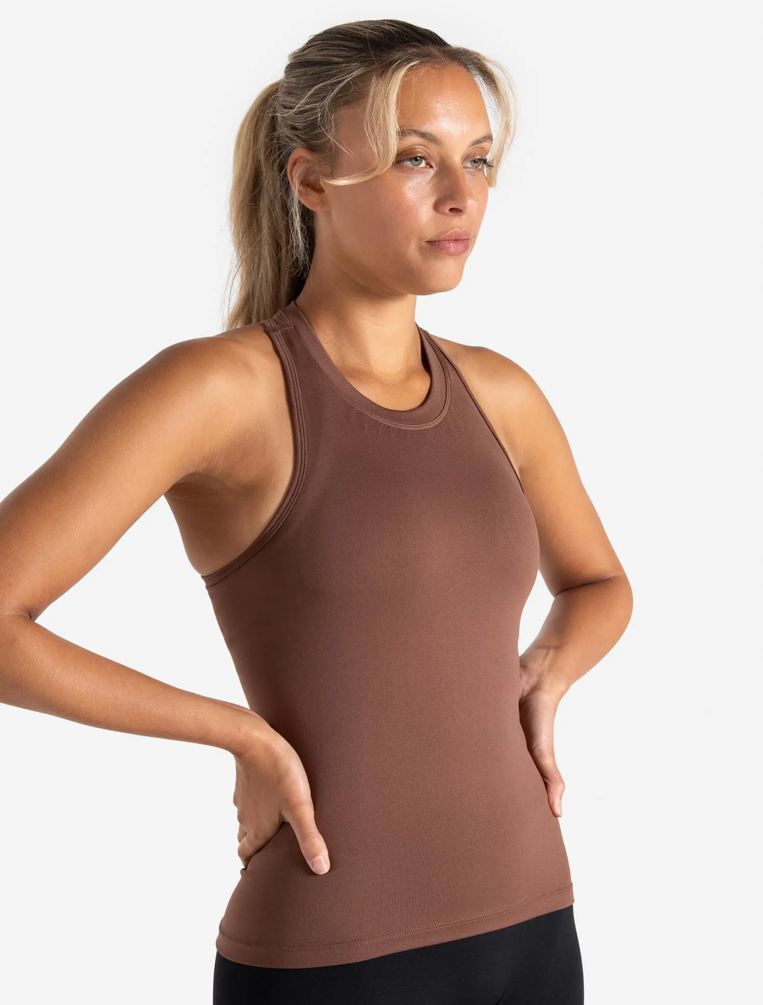 Sculpt Seamless Vest - Cocoa Brown