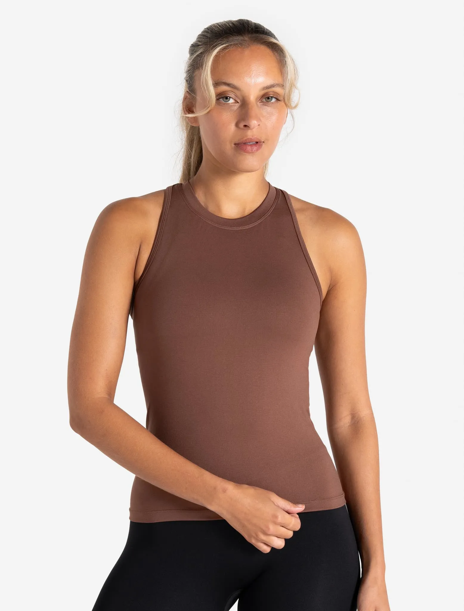 Sculpt Seamless Vest - Cocoa Brown