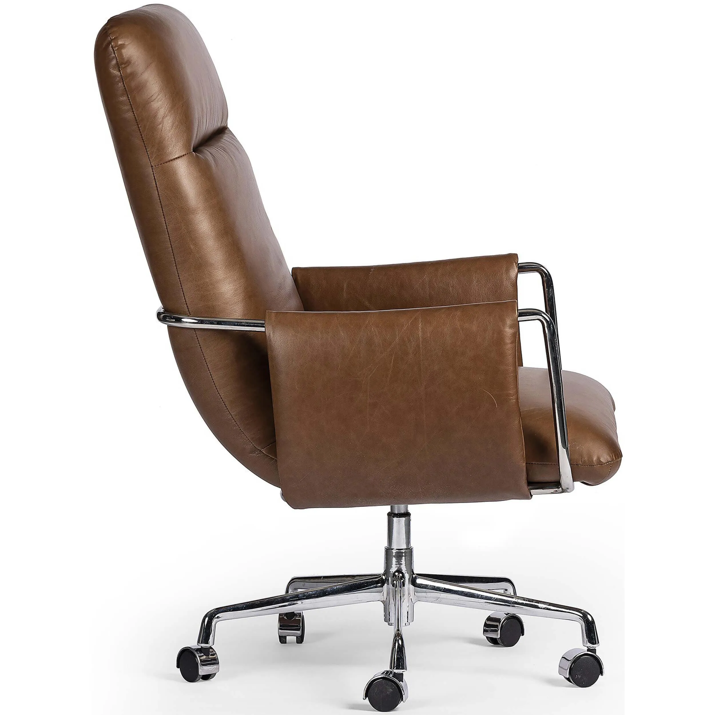 Sherman Leather Desk Chair, Sonoma Chestnut