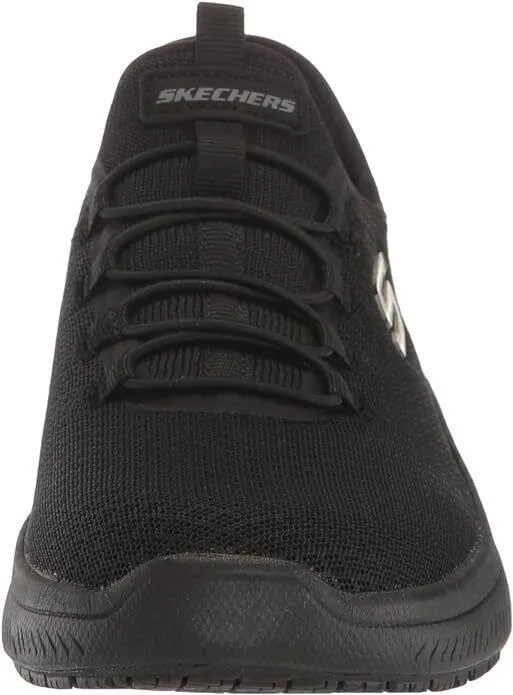 SKECHERS Summits Slip Resistant Shoe - Enslee - Black - Slip-In - Womens