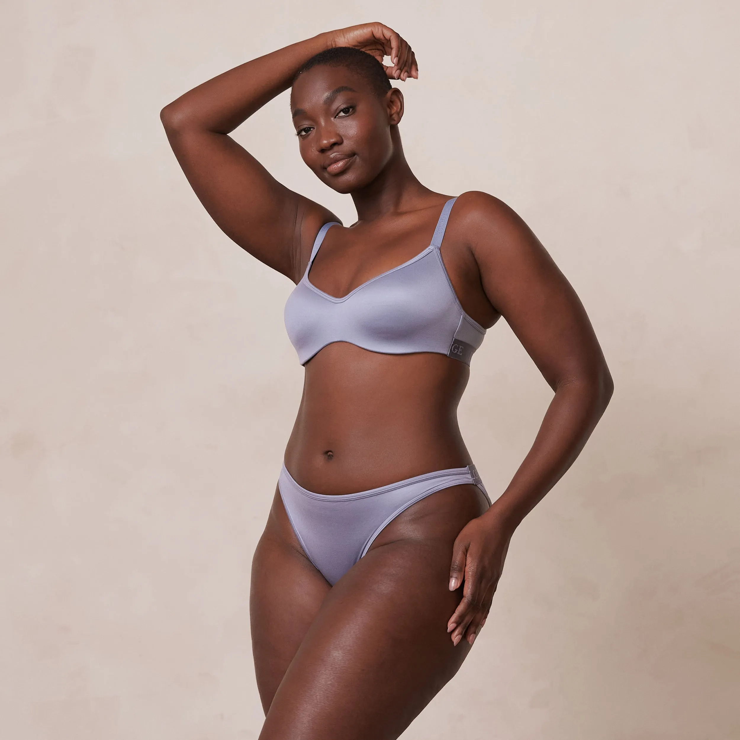 Sleek Mindful Bra  - Smoked Blue