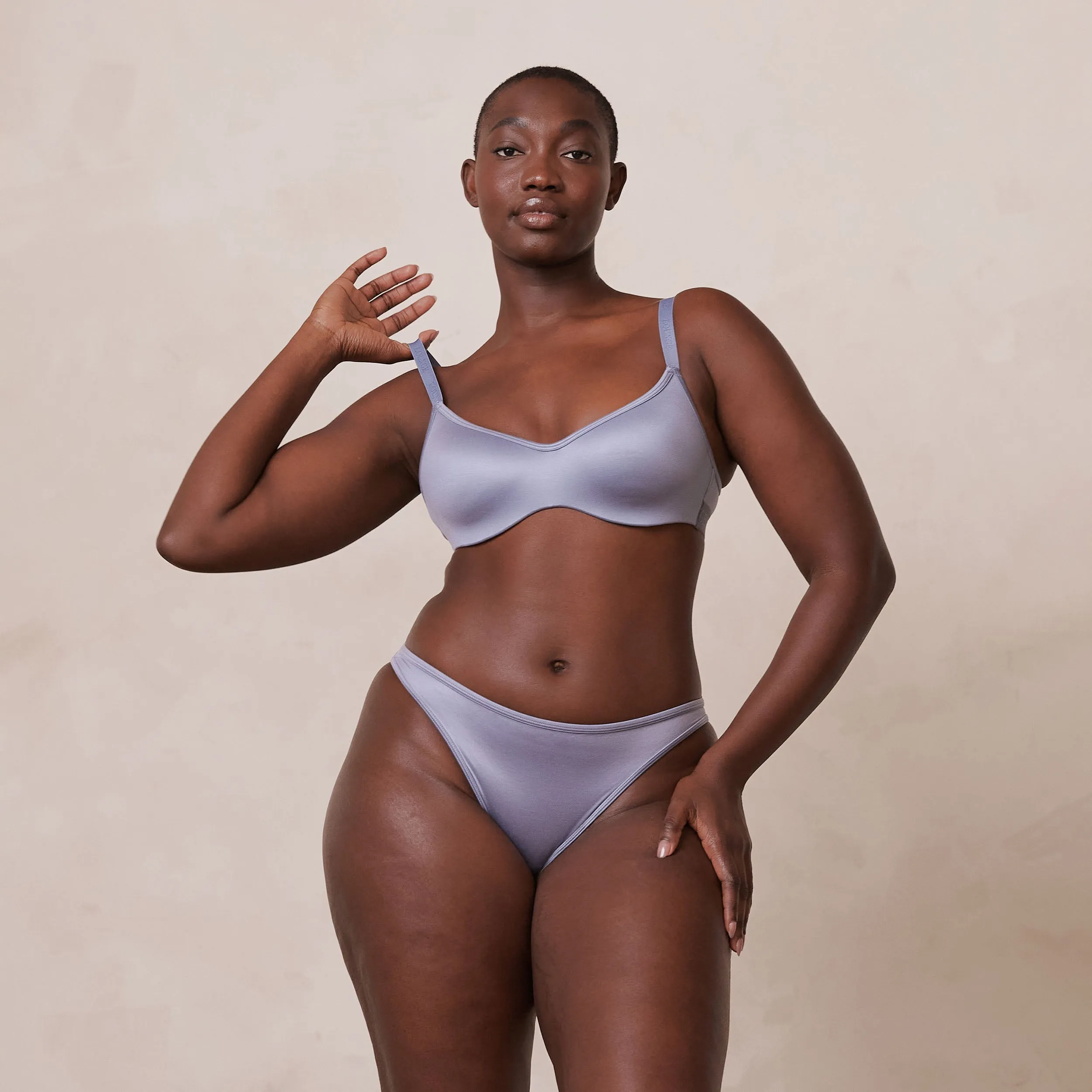 Sleek Mindful Bra  - Smoked Blue