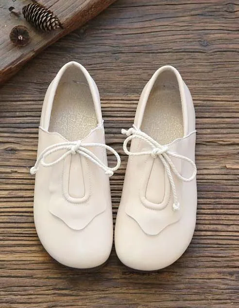 Spring Slip-on Comfortable Lace-up Flat Shoes