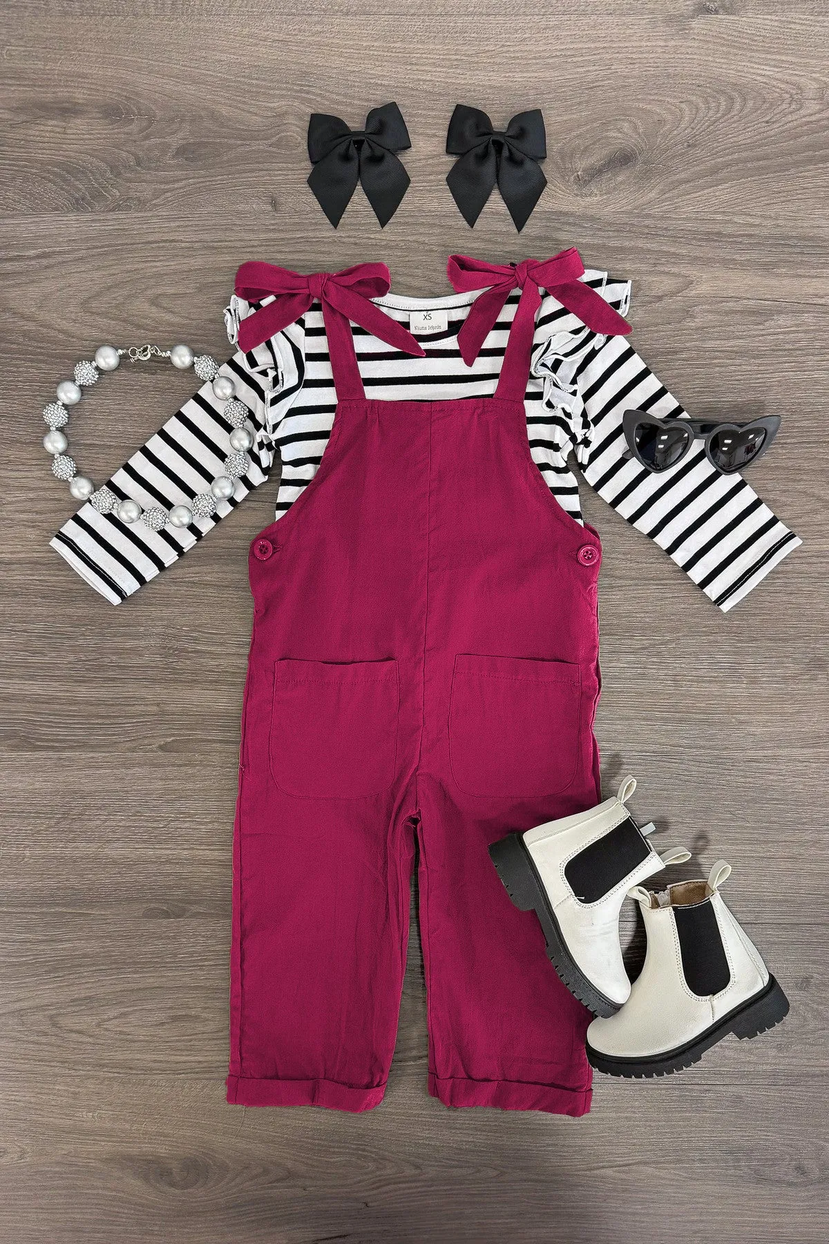 Stripe Jumpsuit Set