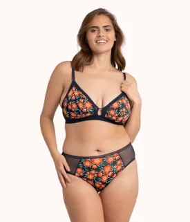 The Busty Bralette - Print: Poppy Floral