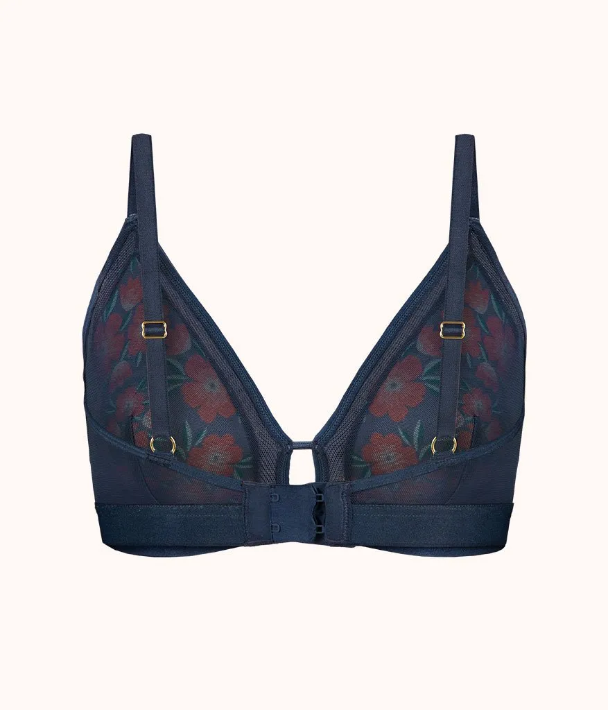 The Busty Bralette - Print: Poppy Floral