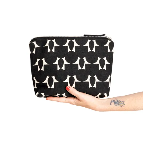 Travel Clutch Totem Black by Lee Coren