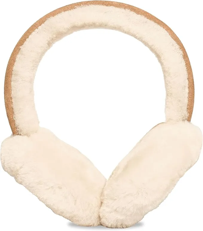 UGG® Embroidered Sheepskin Earmuffs - Chestnut