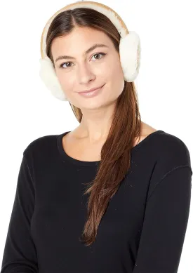 UGG® Embroidered Sheepskin Earmuffs - Chestnut