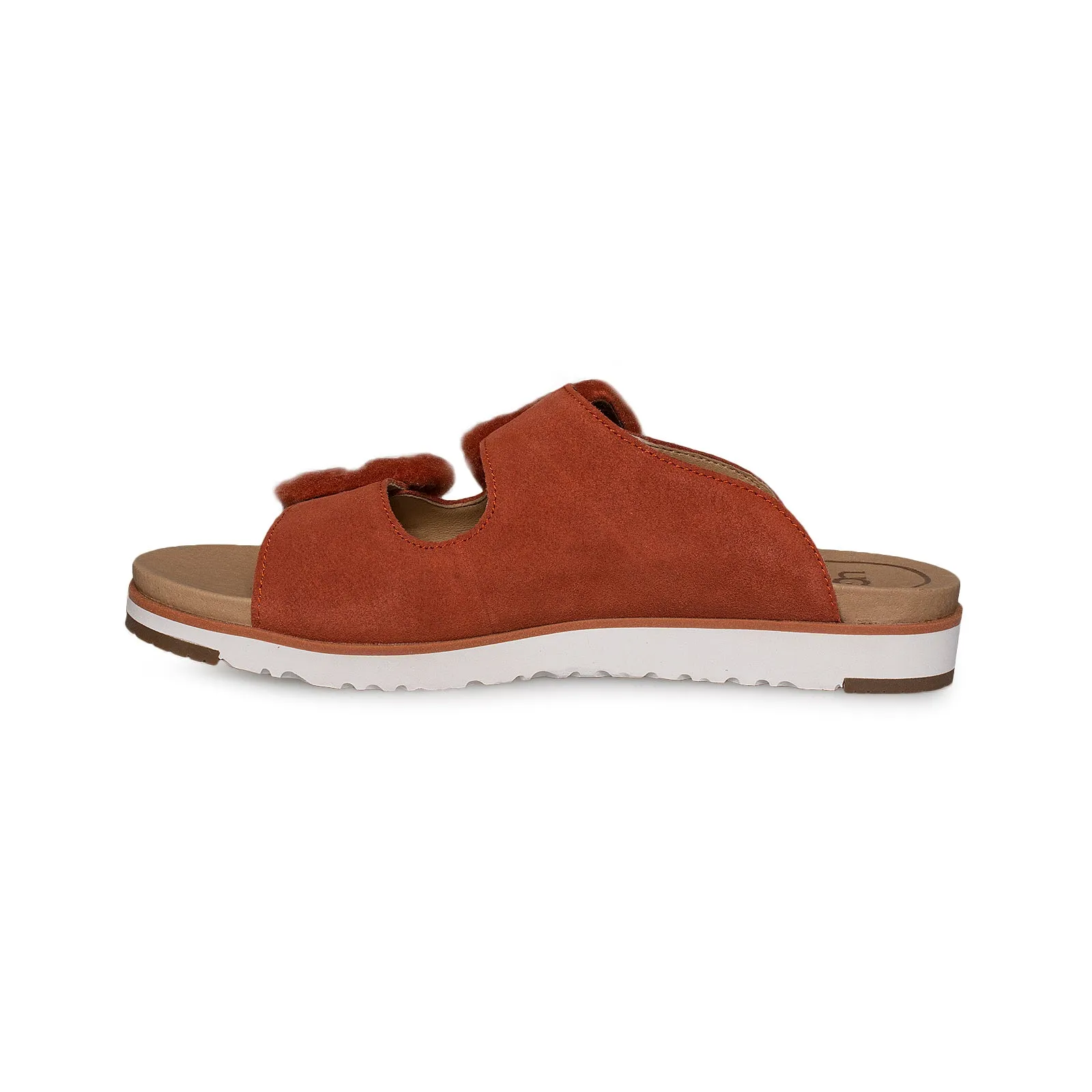 UGG Fluff Indio Red Rock Sandals - Women's