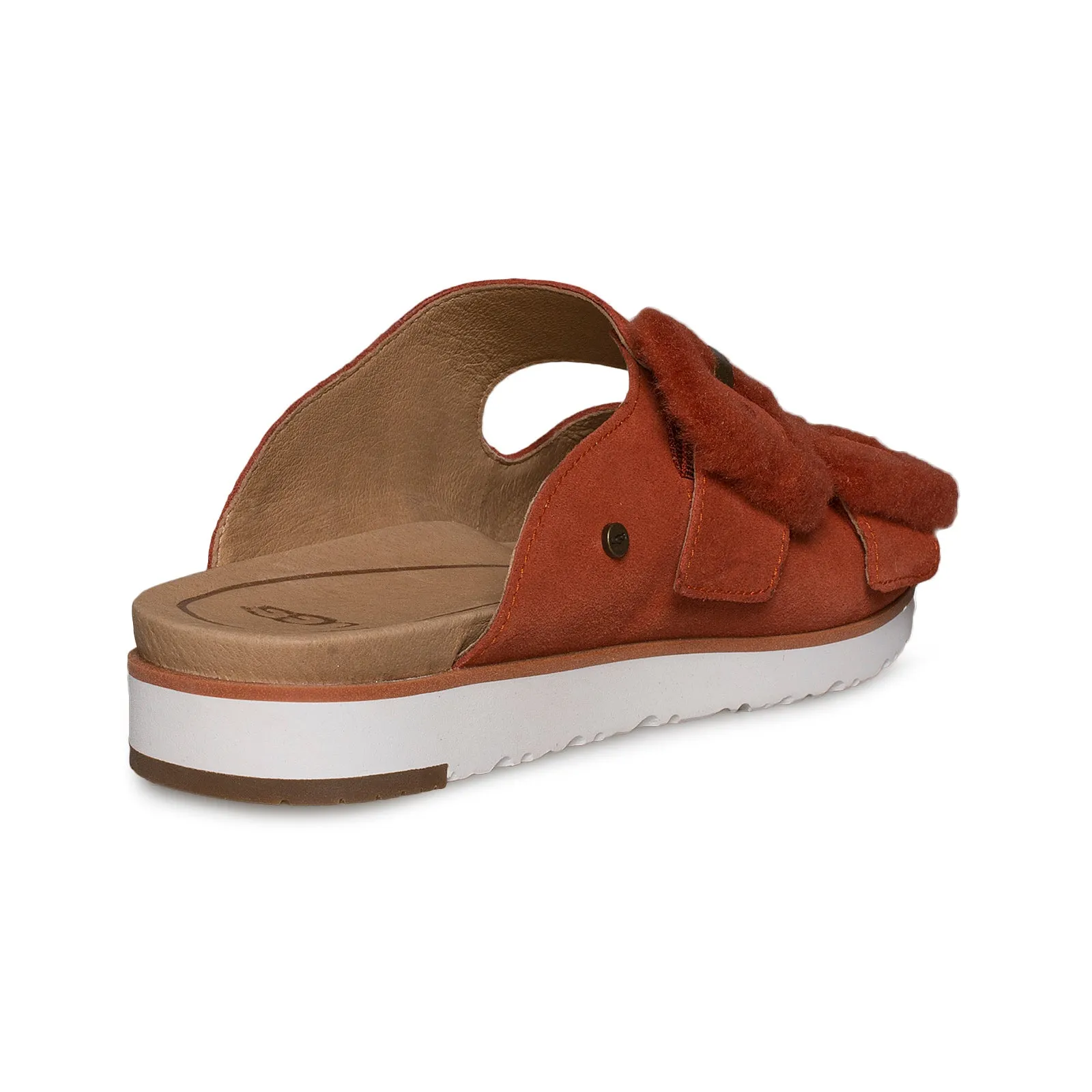 UGG Fluff Indio Red Rock Sandals - Women's