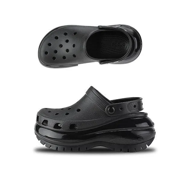 UNISEX BLACK CLASSIC MEGA CRUSH CROCS