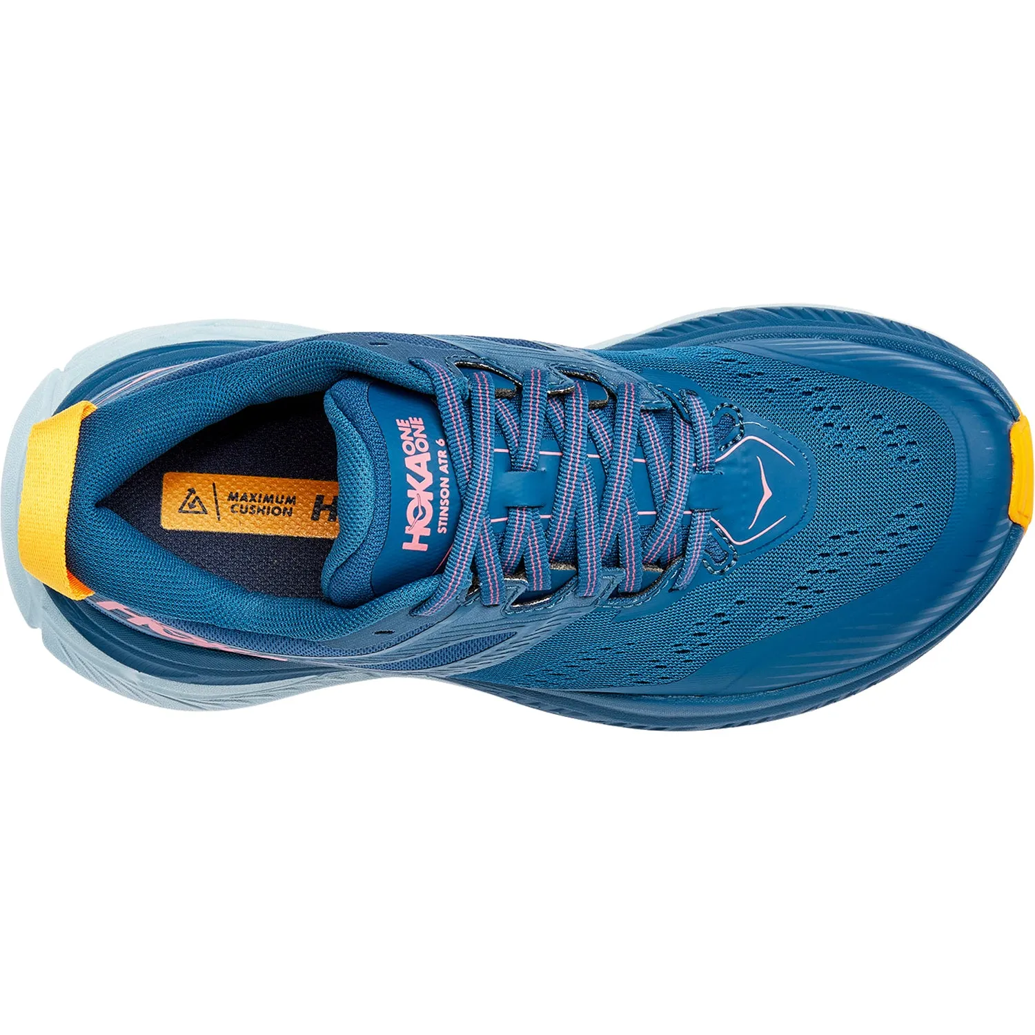 Women's Hoka Stinson ATR 6 Moroccan Blue/Saffron Mesh