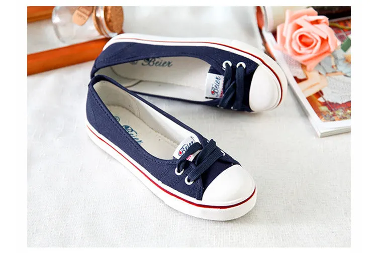 xiangtuibao Women Shoes Fashion Comfortable Sports Sneakers Female Flats Trend  Breathable Casual Canvas Shallow Shoes Women's Sneakers