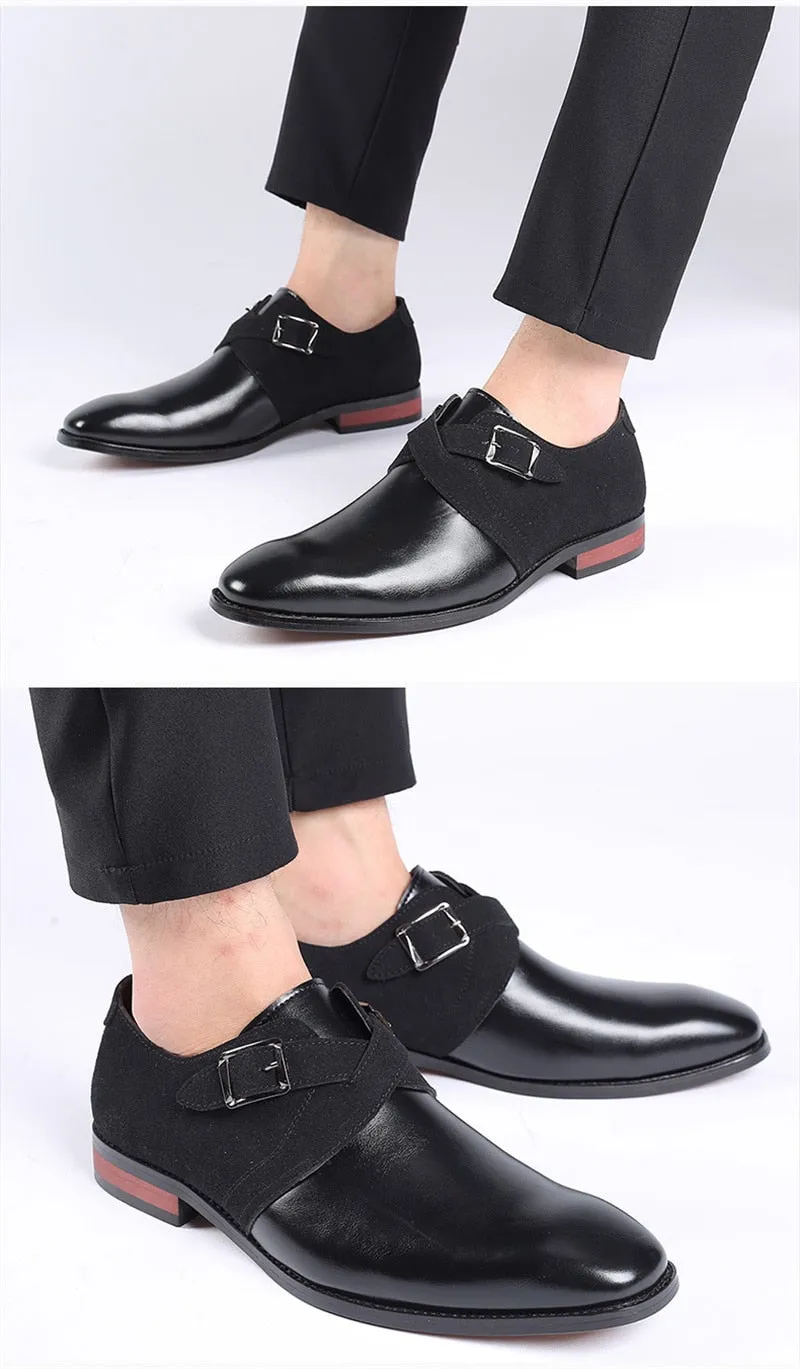 Yeknu 4 Colors Mens Dress Shoes Stylish Business Gentleman'S Wedding Comfortable Formal Shoes